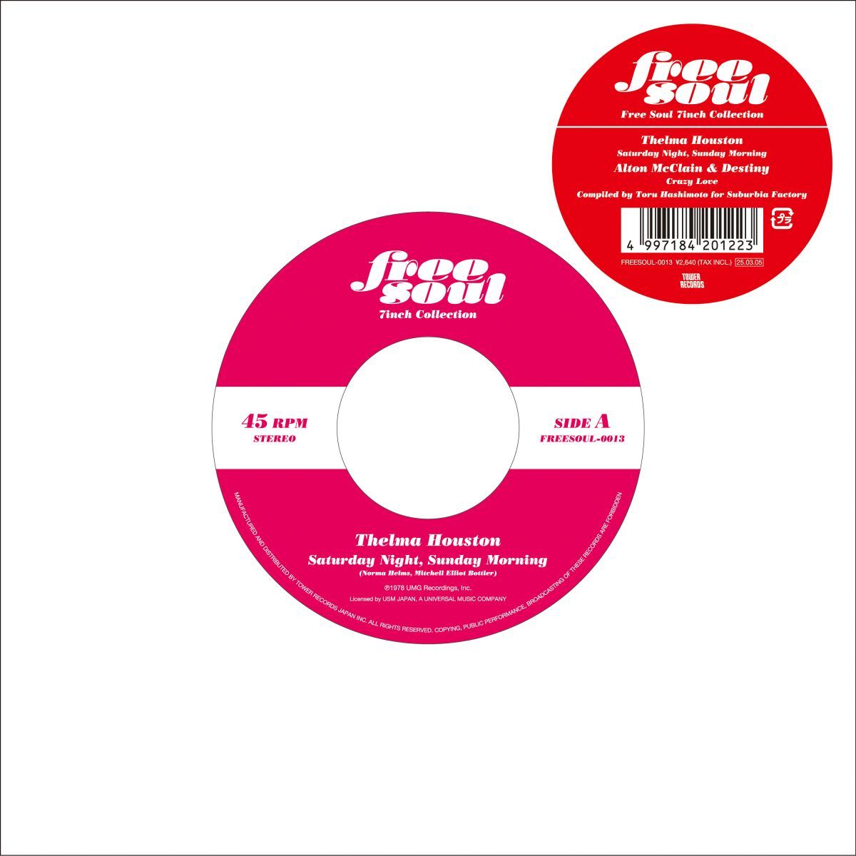 7” Thelma Houston, Alton Mcclain Saturday Night, Sunday Morning