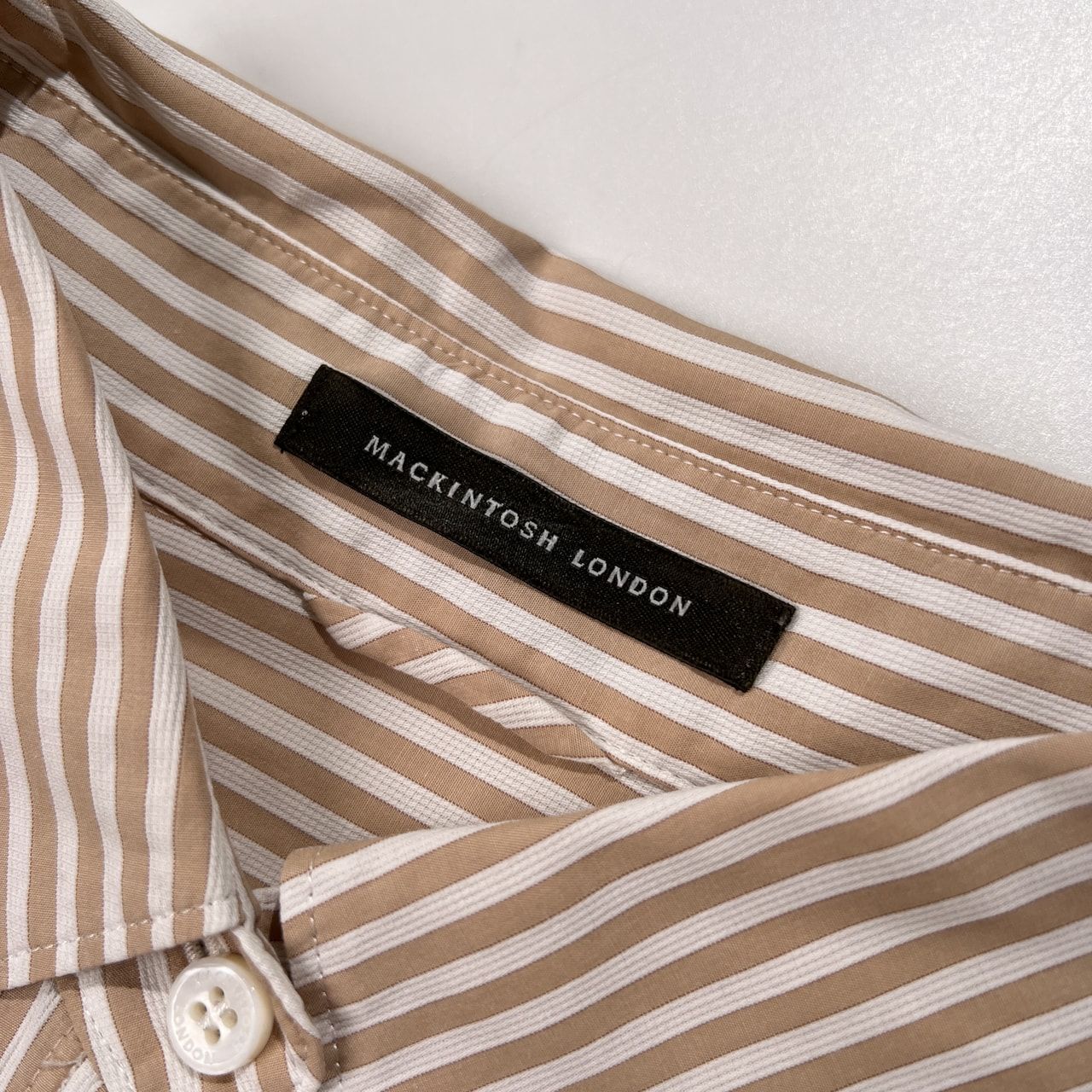 MACKINTOSH LONDON マッキントッシュ ロンドン 切替 ストライプ 7分袖