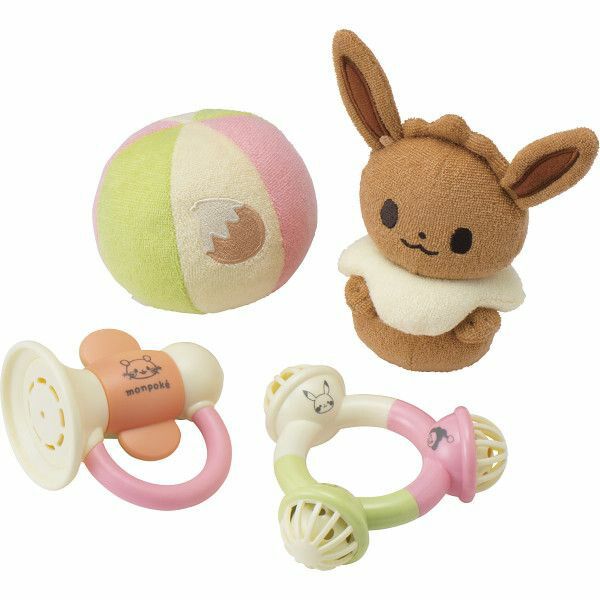 【ギフト】[ベビー玩具]モンポケラトルセット イーブイ