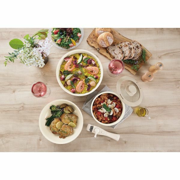 ギフト キッチン用品 マジクック セラミック加工 IH対応着脱ハンドルフライパン5点セット KKW-05