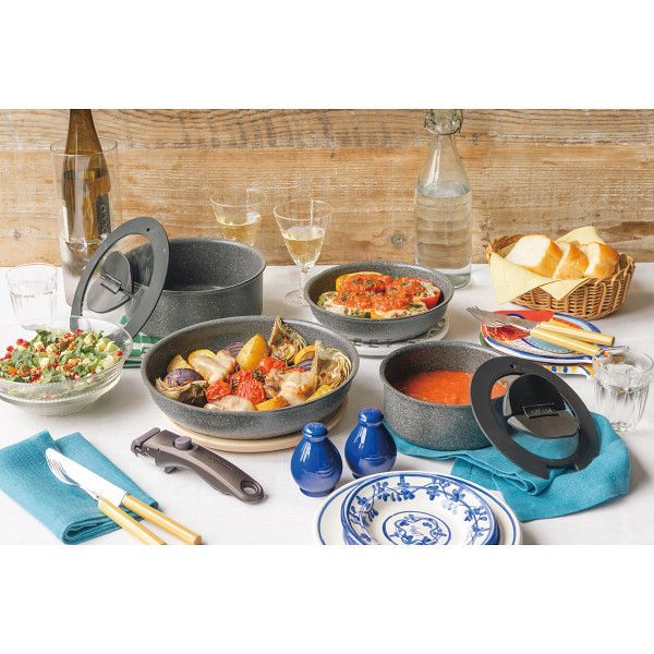 ギフト キッチン用品 バッラリーニ ヴィンチ フライパン-鍋7点セット Z 1034-554