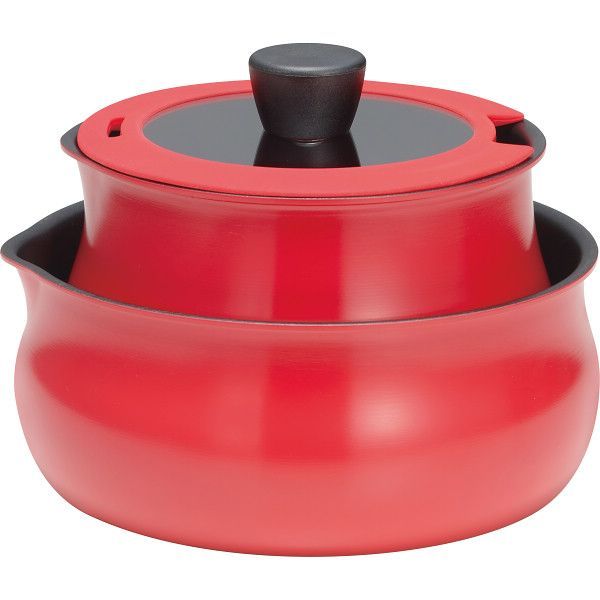 ギフト キッチン用品 トゥーメイ 着脱IH対応マルチセット L レッド RB-2814