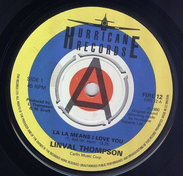 7” Linval Thompson La La Means I Love You / There Must Be A Girl