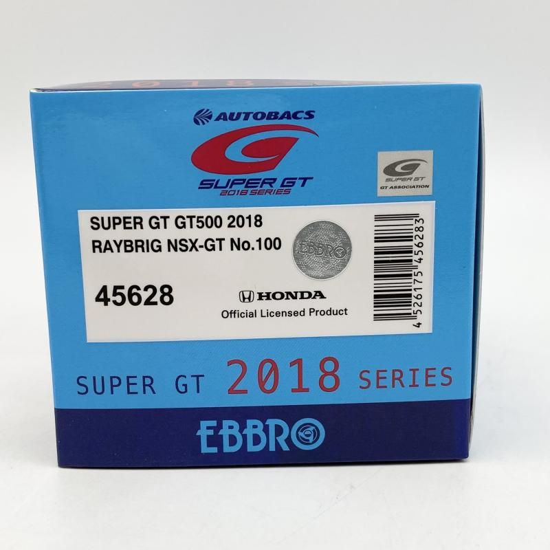  開封 1|43 ホンダ レイブリック NSX-GT スーパーGT 500 チャンピオン 2018 100 45621 エブロ 山本尚貴 17 その他 ミニカー