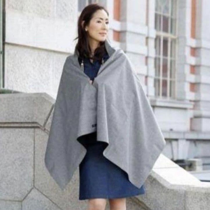 C440 芦屋ロサブラン（Rose Blanc）」 100%完全遮光ストール ポンチョ