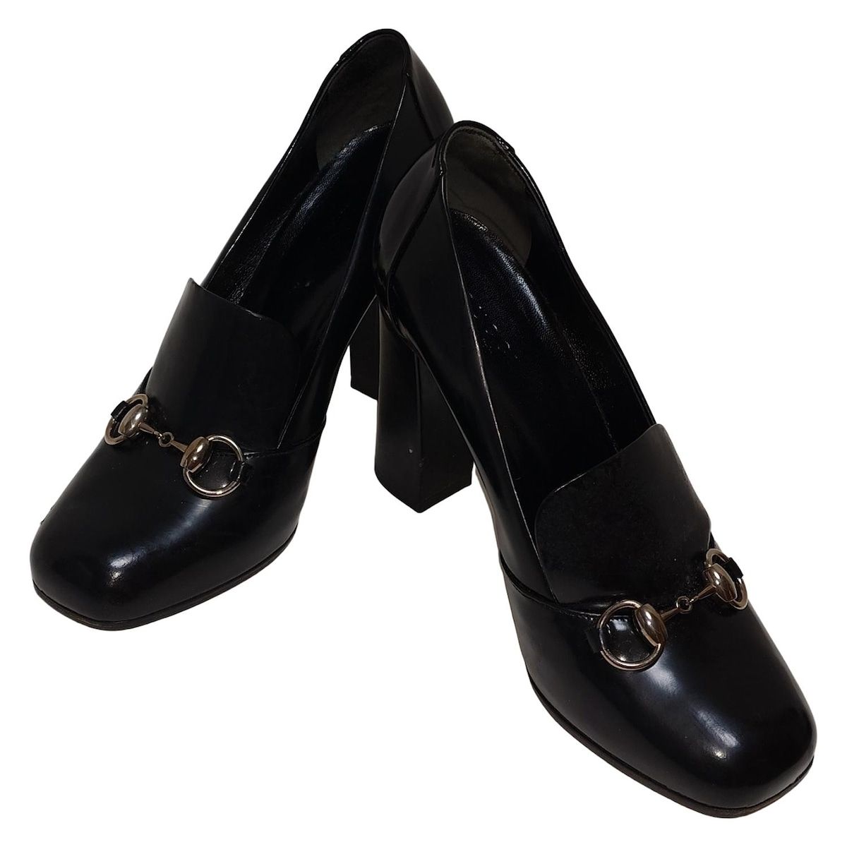 GUCCI(グッチ) パンプス 37 レディース - 363808 黒 ホースビット