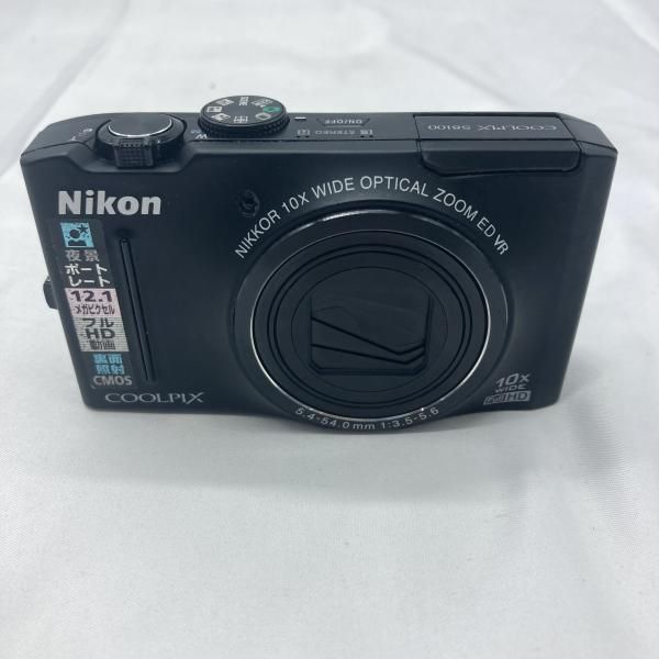 中古】Nikon COOLPIX S8100 コンパクトデジタルカメラ ブラック 2010年