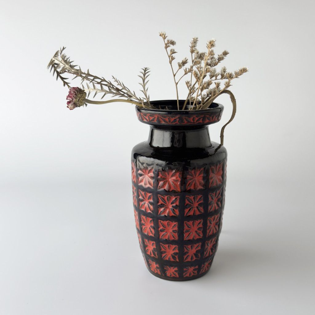 西ドイツ Fat lava ヴィンテージ scheurich シューリッヒ フラワー