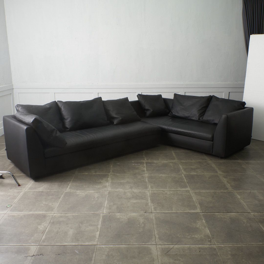 Arflex 黒 レザー ヴィンテージソファ Arflex 黒 レザー ヴィンテージ