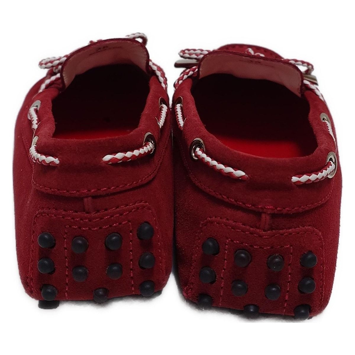 TOD'S(トッズ) ドライビングシューズ 36 レディース - ボルドー リボン