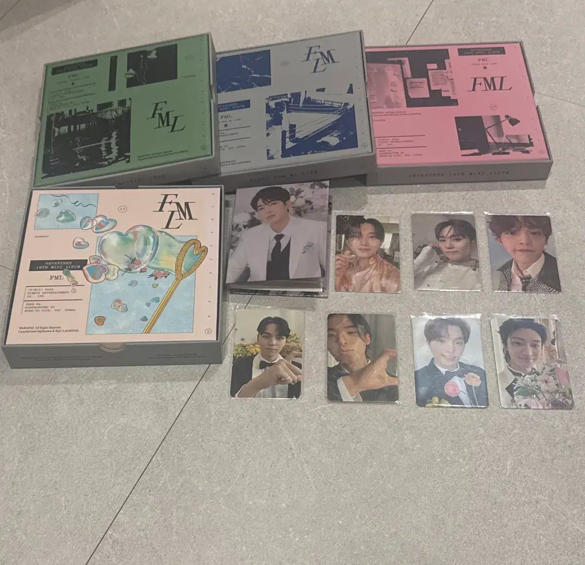 SEVENTEEN FML アルバムセット（CARAT盤 ウォヌ）トレカ まとめ売り