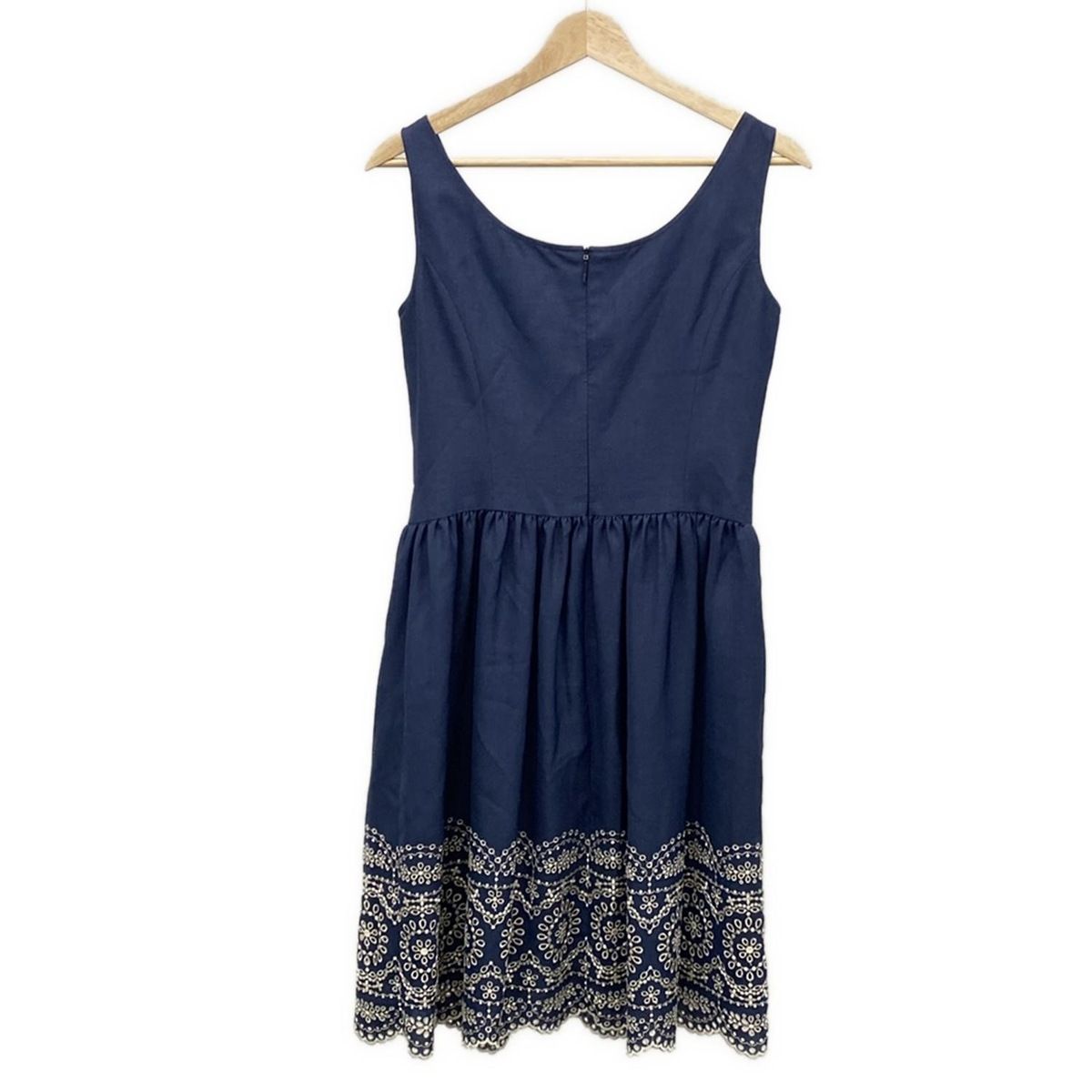 お値下げRene ルネ38 ワンピース　【美品】ネイビー Rene(ルネ) ワンピース サイズ38 M レディース美品 - ネイビー