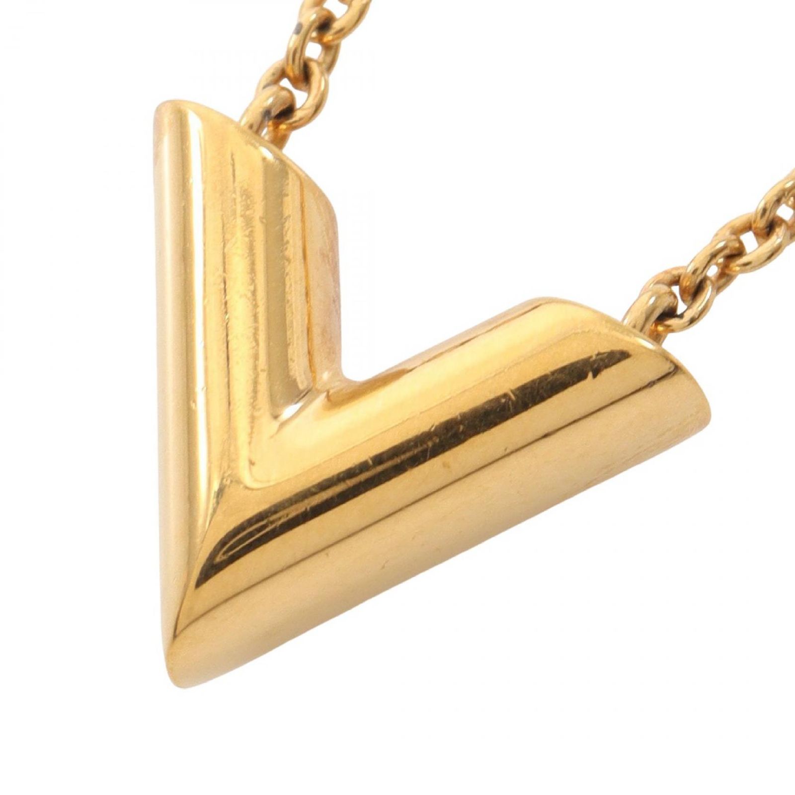 お値下げ歓迎　LOUISVUITTON☆Vネックレス LOUIS VUITTON ルイ・ヴィトン エセンシャルV ネックレス - メルカリ