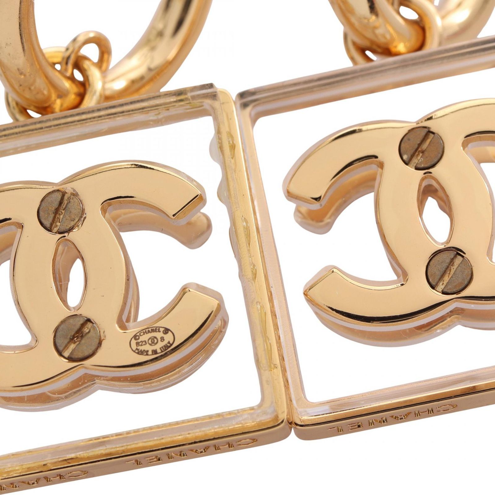 CHANEL シャネル ココマーク スクエア スイング フープ ピアス - メルカリ