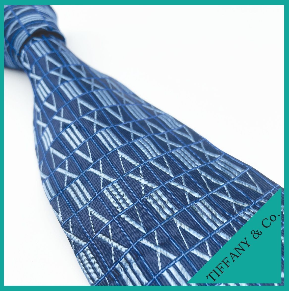 ✱TIFFANY & Co.（ティファニー）✱美品 ネクタイ 高級シルク 幾何学柄
