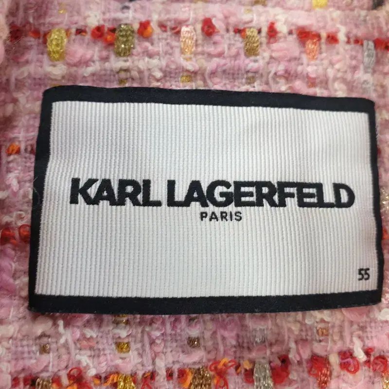 【希少】カールラガーフェルド ラムレザー ダブル テーラード ジャケット ピンク 希少】カールラガーフェルド ラムレザー ダブル テーラード ジャケット