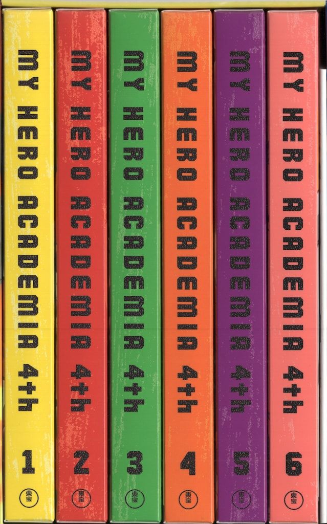 アニメBlu-ray アニメイト収納BOX付 僕のヒーローアカデミア 4 th 初回生産 版 全6巻 セット 帯欠