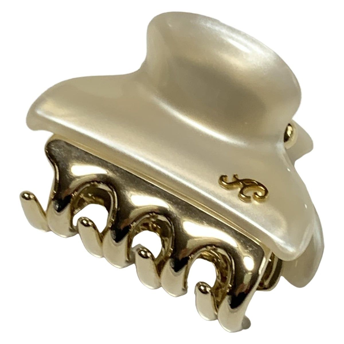 ACCA ゴールドとホワイトのヘアクリップ acca ホワイトゴールド ヘアクリップ accaホワイトゴールド装飾ヘア