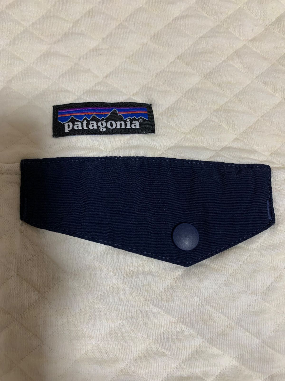  patagonia パタゴニア オーガニックコットンキルトスナップT Mサイズ フリース トップス