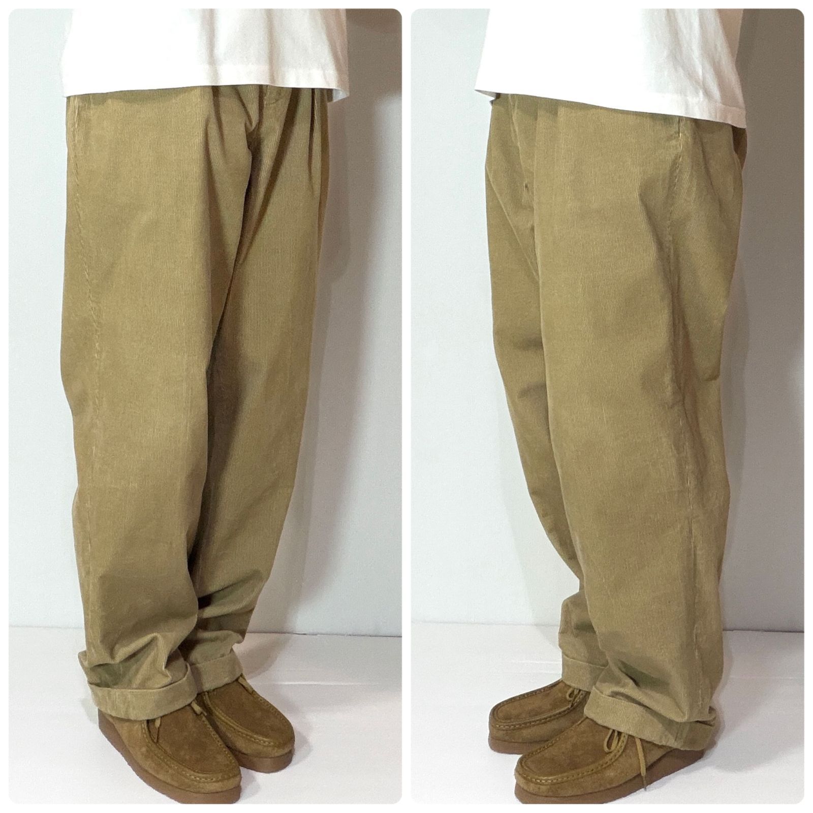 美品 90s Polo by Ralph Lauren ポロラルフローレン ツータック 細畝