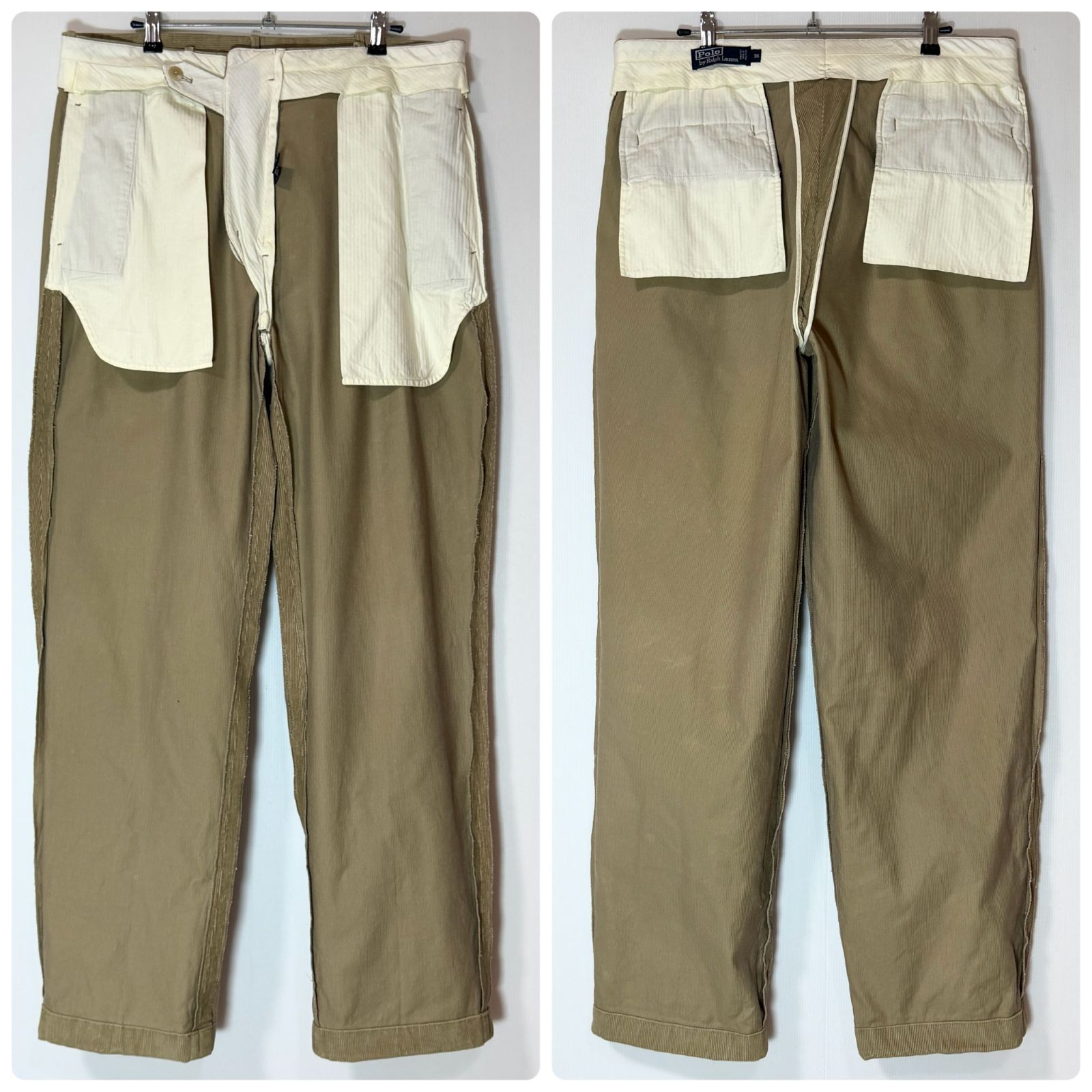 美品 90s Polo by Ralph Lauren ポロラルフローレン ツータック 細畝