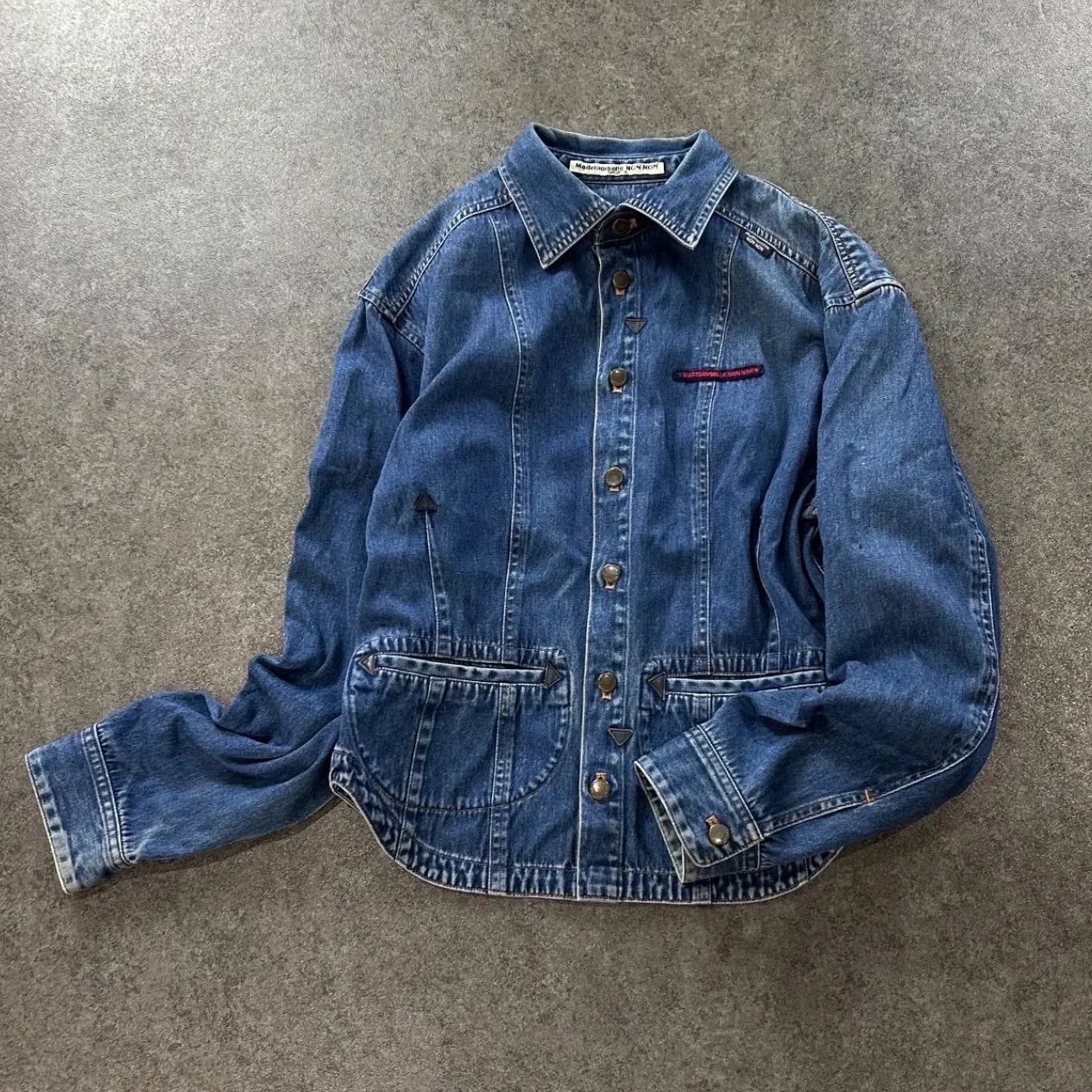 Mademoiselle NON NON SPORTS Denim Jacket マドモアゼルノンノン