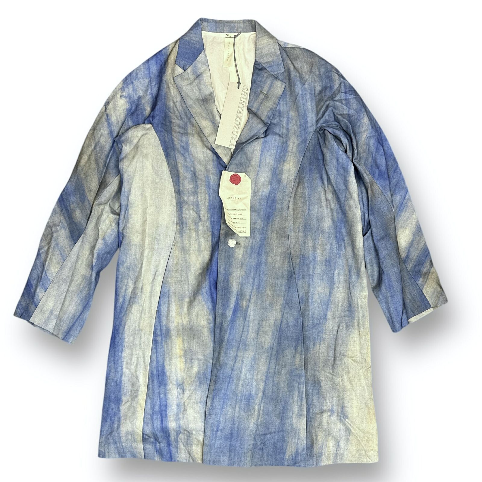 参考上代99000円 未使用 SHINYAKOZUKA  23AW OLD FASHIONED CHESTER  オールドファッションチェスターコート シンヤコヅカ 2302SK08 ブルー M （69400A） 参考上代99000円 未使用 SHINYAKOZUKA 23AW OLD FASHIONED CHESTER
