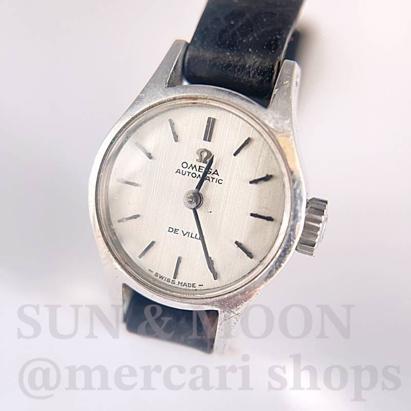 稼働 オメガ デヴィル 自動巻き レディース腕時計 シルバーカラー AT