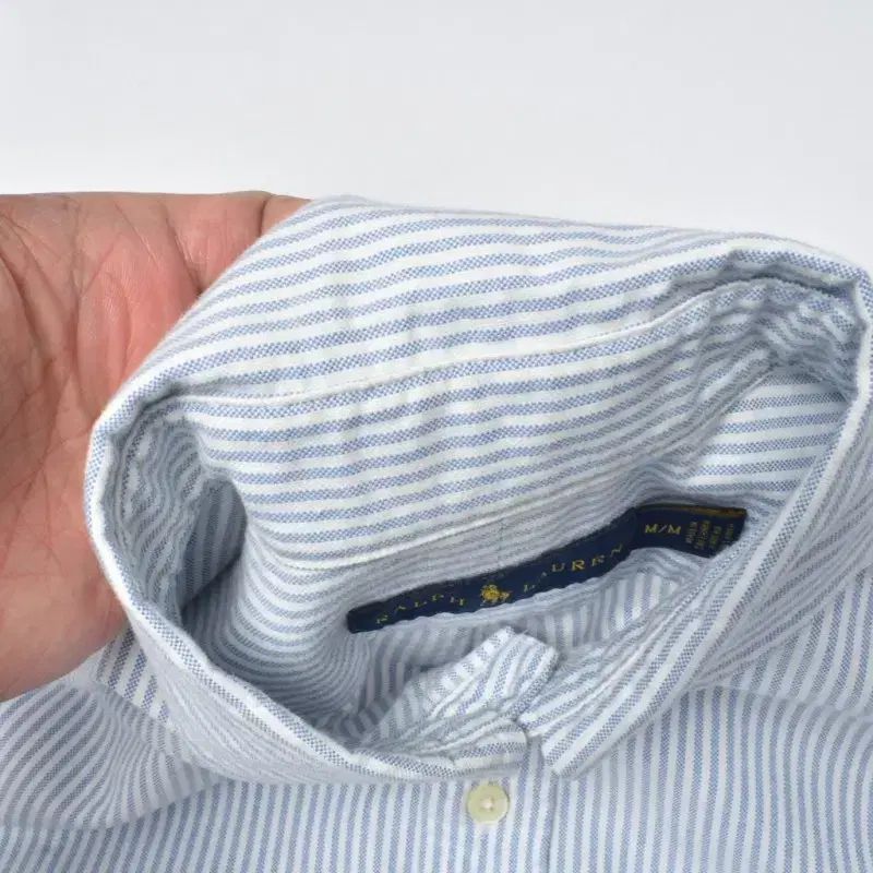ポロ ラルフローレン 新型ラベル ストライプ シャツ M N0749 - メルカリ