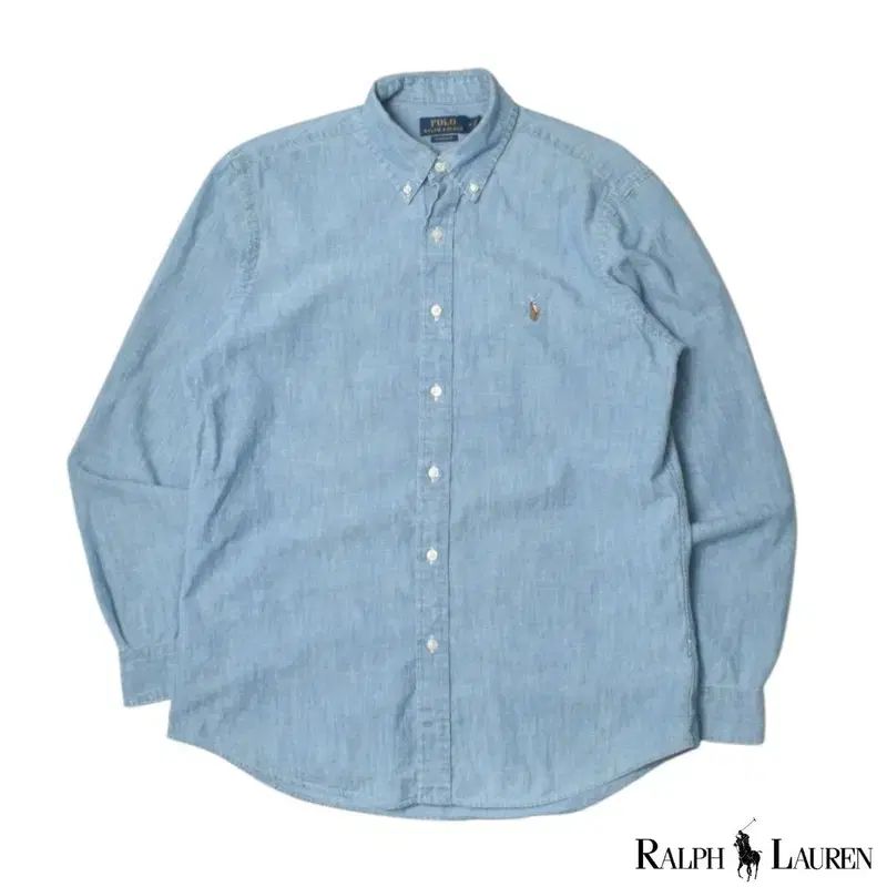 ポロラルフローレン QRラベル デニムシャツ M N1193 - メルカリ