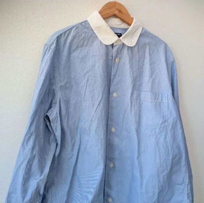 訳あり COMME des GARCONS HOMME 丸襟 クレリックシャツ M AD2015 日本