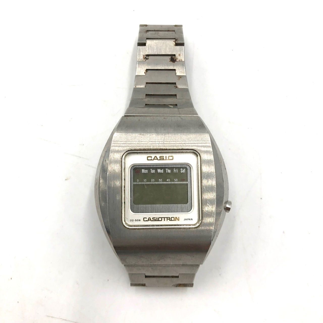 カシオ CASIOTRON カシオトロン 02-506 デジタル 腕時計 シルバー