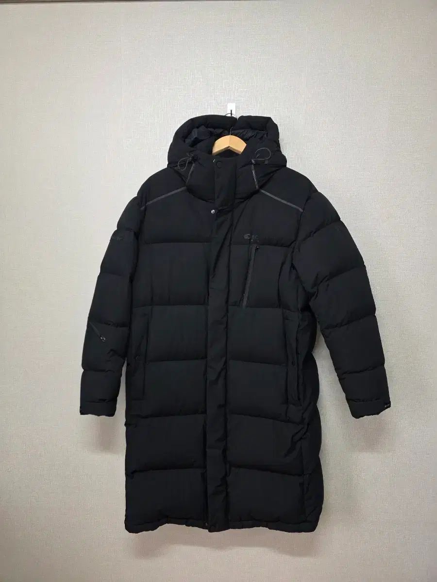 DISCOVERY ダウンジャケット ロング丈 ブラック ダウン サイズ 105