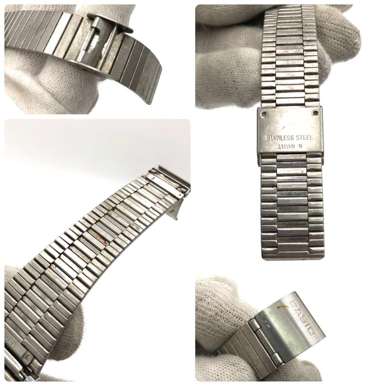 希少 カシオ TC-500 タッチセンサー 計算機 デジタル 腕時計 シルバー