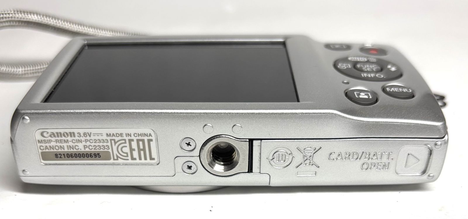 Canon IXY 200 PC2333 HD 20MP 8x デジタルカメラ silver 基本動作確認