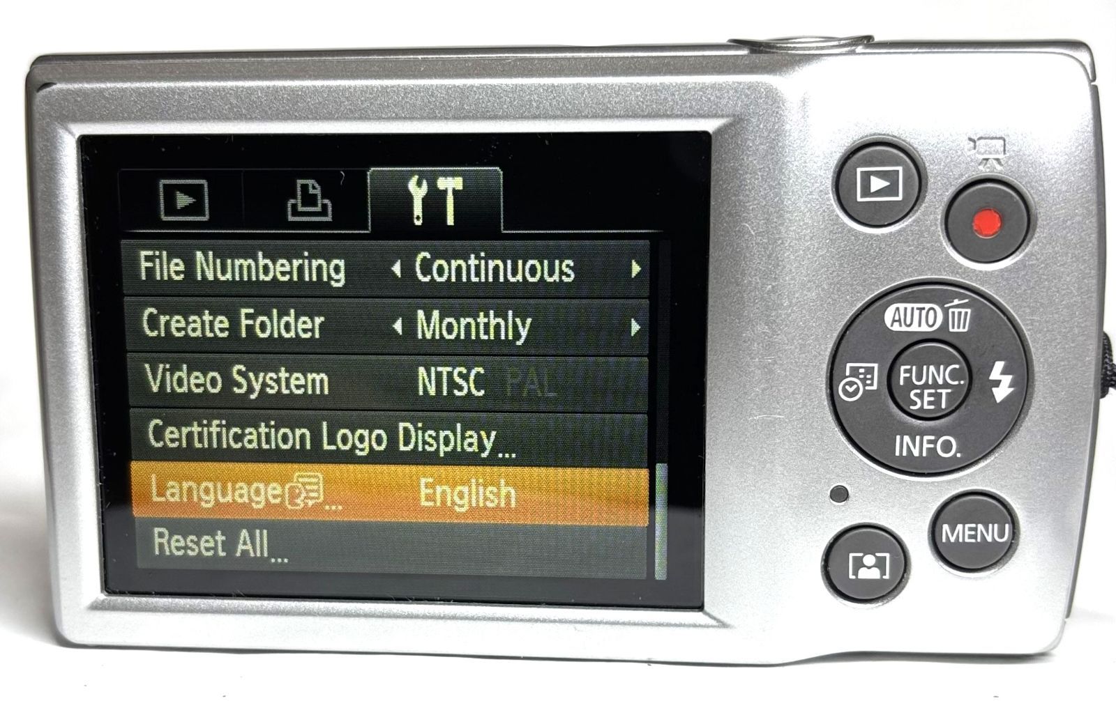 Canon IXY 200 PC2333 HD 20MP 8x デジタルカメラ silver 基本動作確認