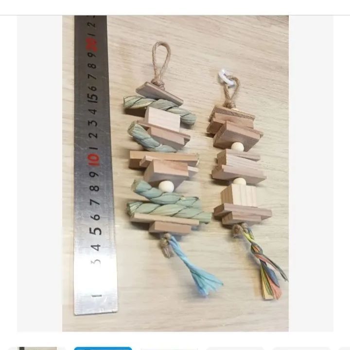 kk3 インコ オオム カジカジ、ガジガジおもちゃセット かじり木 - メルカリ