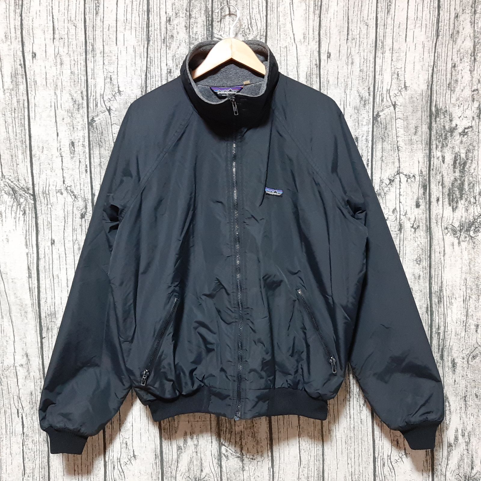 size XL】80s USA製 パタゴニア シェルドシンチラ ブラック 黒 初期型