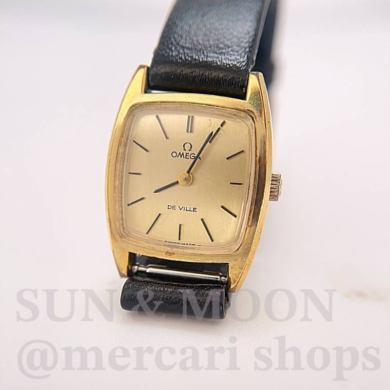稼働 オメガ デヴィル 手巻き レディース腕時計 ゴールドカラー OJ261