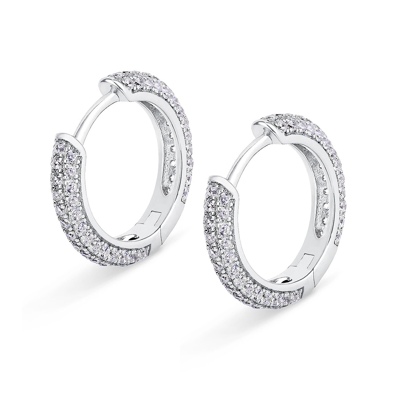 KRKC&CO フープピアス 15mm エタニティ メンズピアス レディース