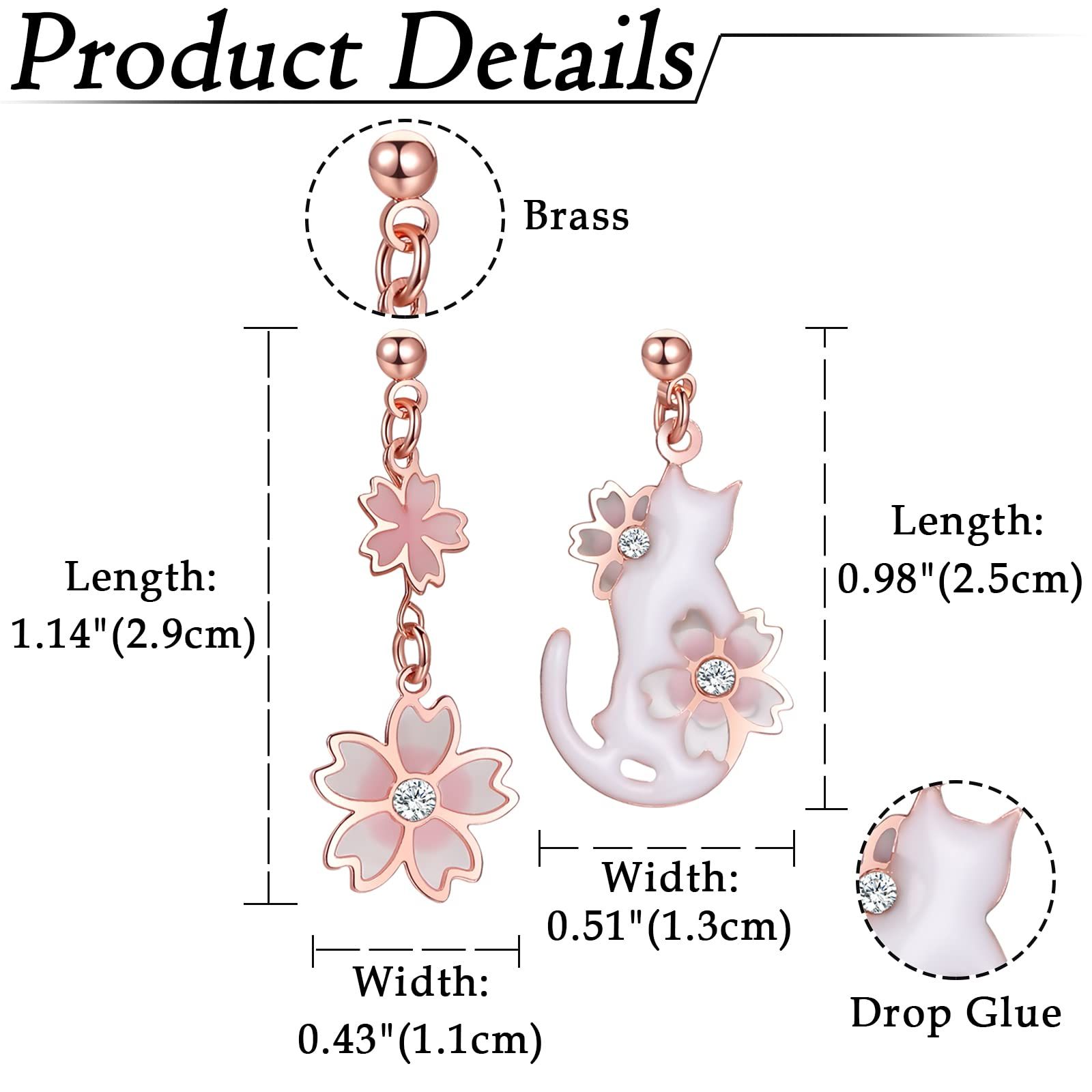 OIDEA ノーンホール イヤリング フェークピアス 穴なし 左右非対称