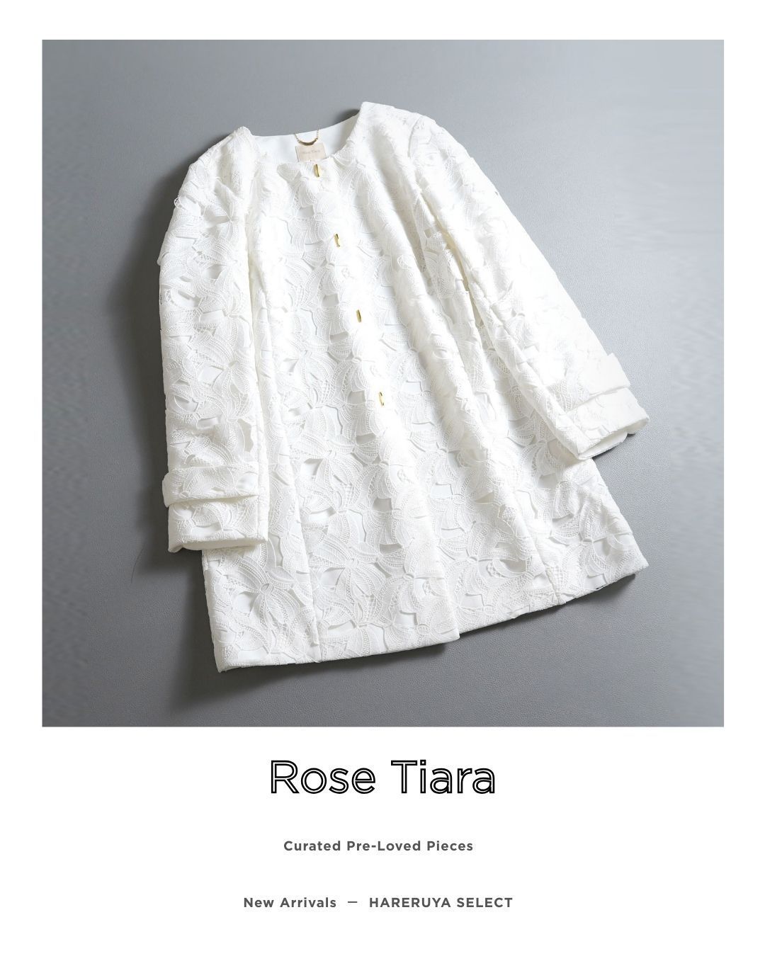 118t*美品 大きいサイズ Rose Tiara ローズティアラ フラワーレース