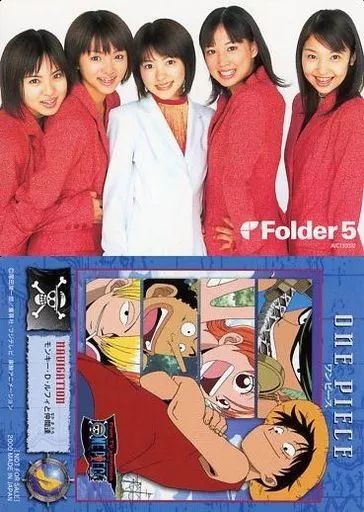 中古】コレクションカード(女性) Folder 5/集合(5人)/裏面アニメ「ONE