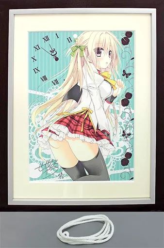 原画イラストボード ≪イラスト画集≫ 付属品付 せせなやう先生 ジークレー look at me 直筆サイン