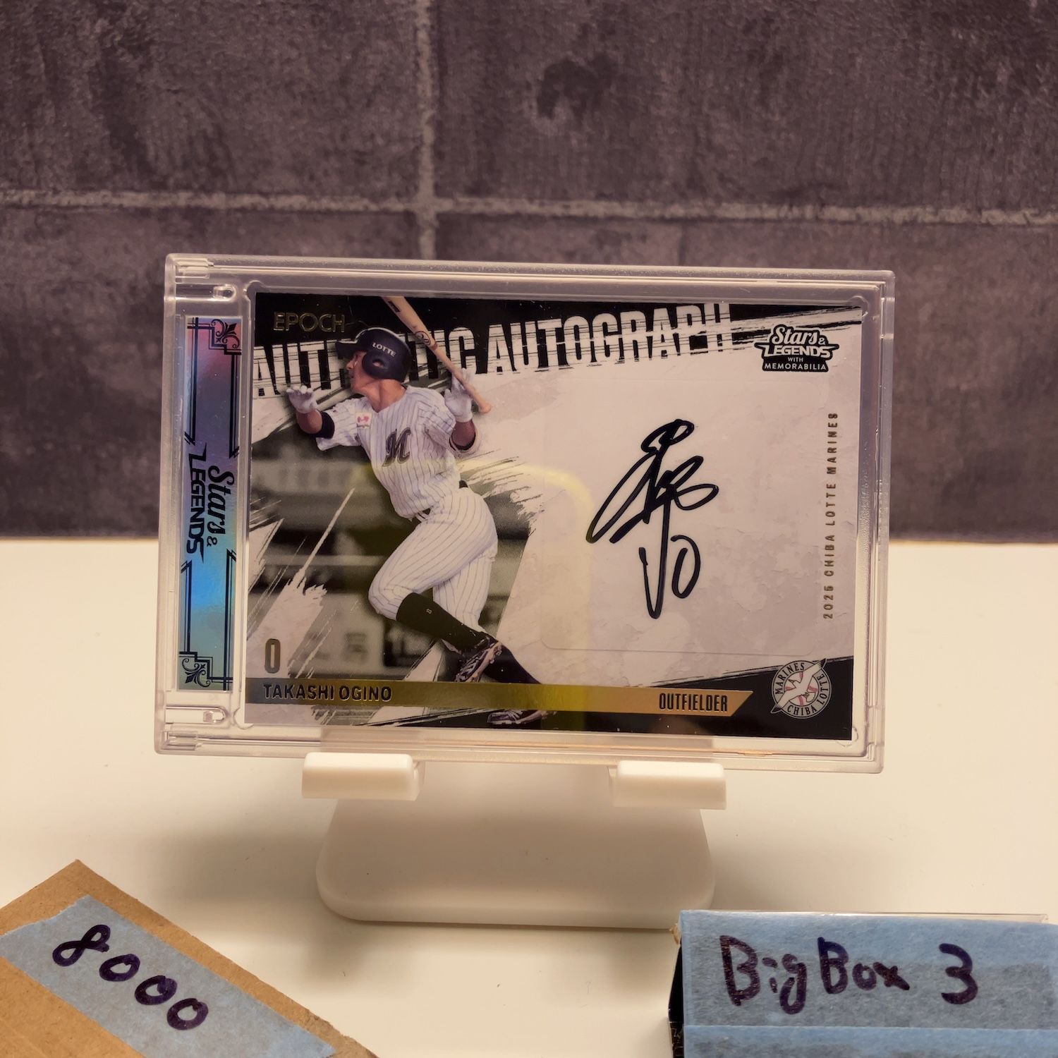 2025 EPOCH Stars & Legends 荻野貴司 14/15 直筆サインカード 千葉