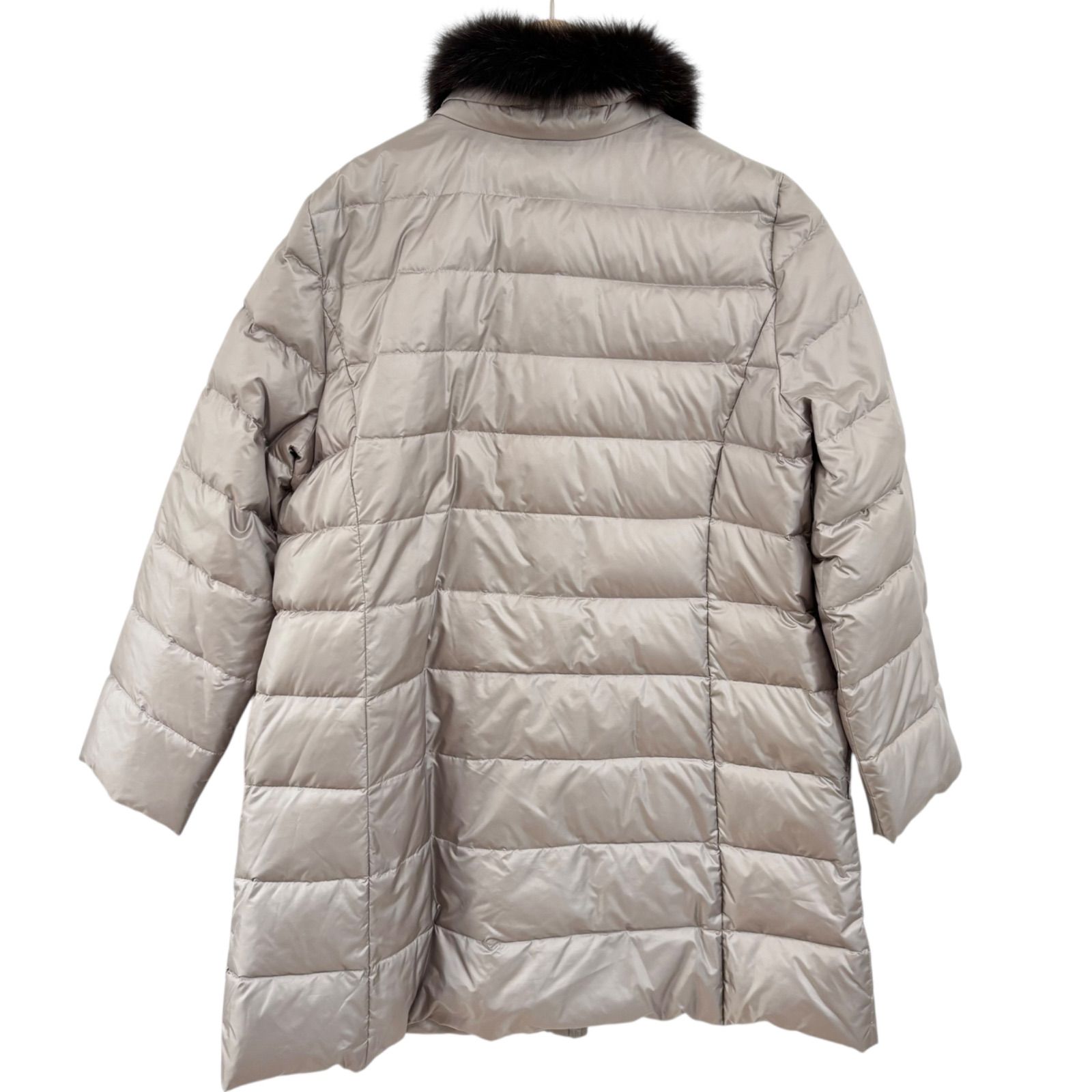 leilian レリアン フォックスファーダウンコート グレー レディース 13