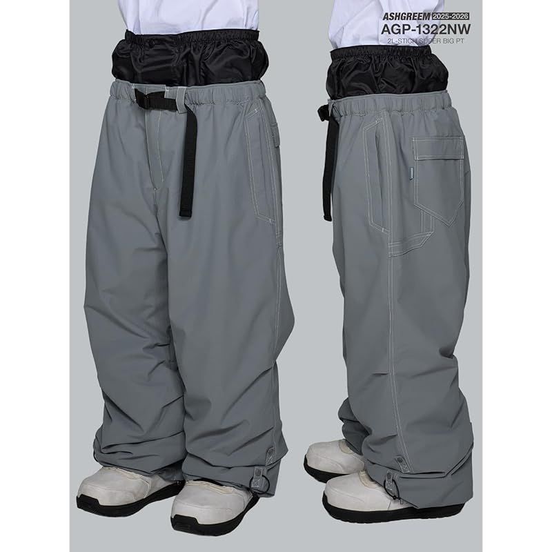 新品】 [アッシュグリーム] 超極太 25-26 スノーボードウェア パンツ