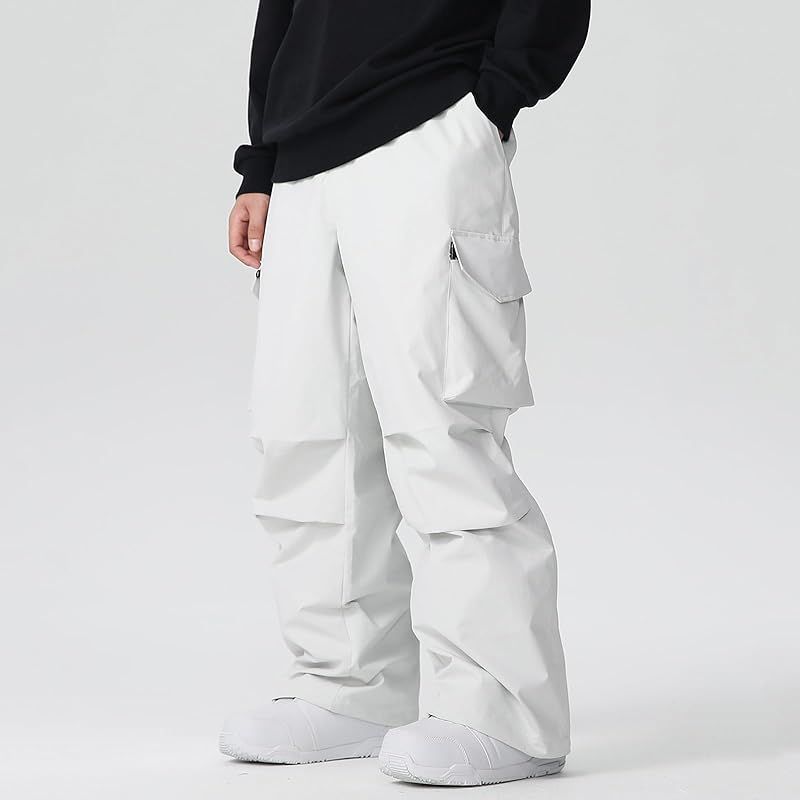 12.1 リバティーベル 新品未使用 スキーウェア エナメルパンツ ホワイト M 新品】 [SnowElve] スキーパンツ メンズ スノーボードウェア パンツ