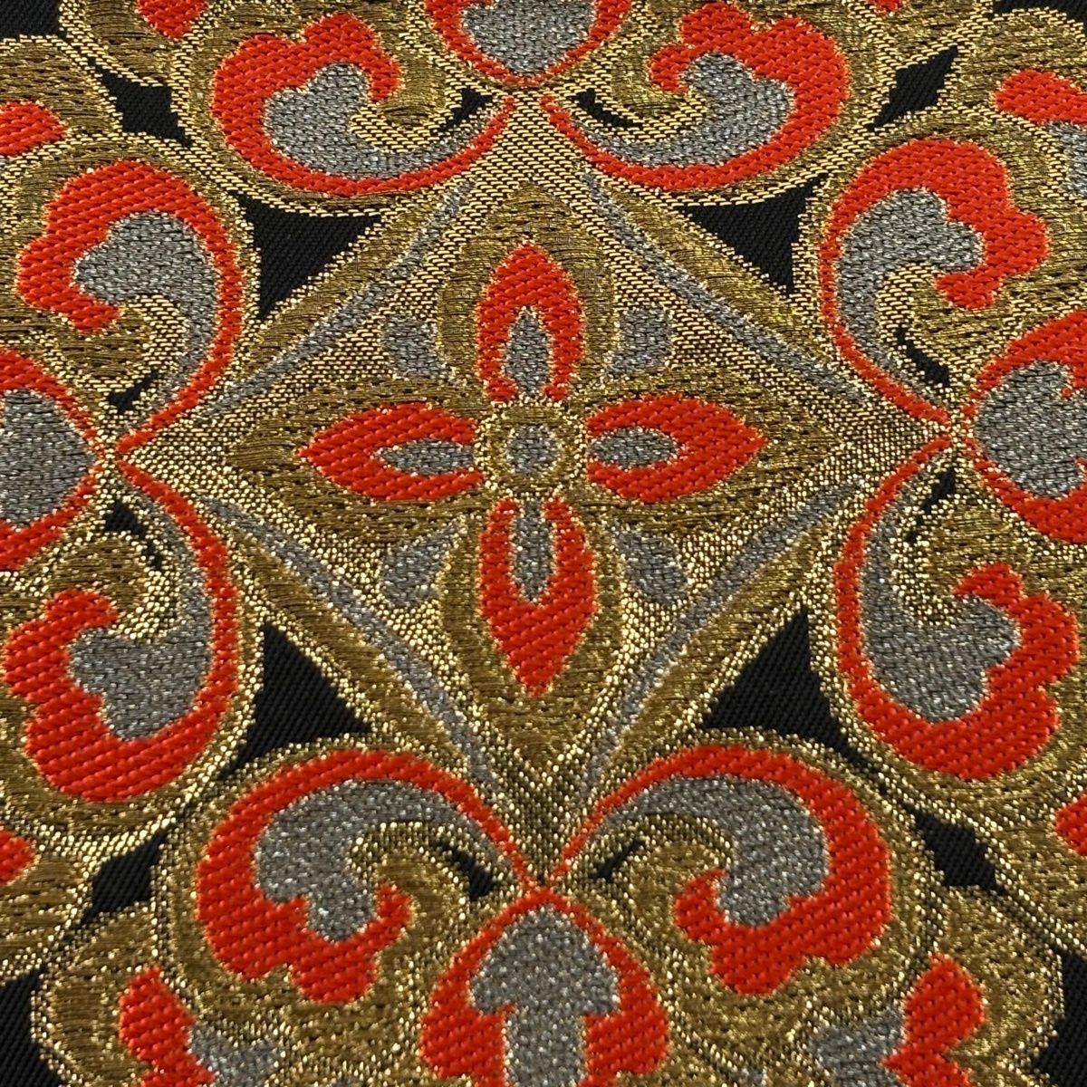 袋帯 川島織物 落款あり　華文 菊花金唐織 六通 正絹 袋帯 川島織物 落款あり 華文 菊花金唐織 六通 正絹 袋帯 川島織物