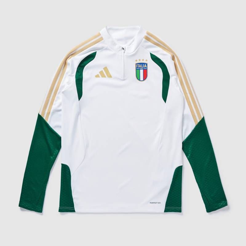 【送料無料・匿名配送】adidas アディダス イタリア代表 2026 ドリル トップ 白 並行輸入 新品 正規品 ハーフジップ